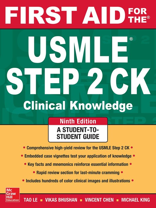 Title details for First Aid for the USMLE Step 2 CK by Tao Le - Available